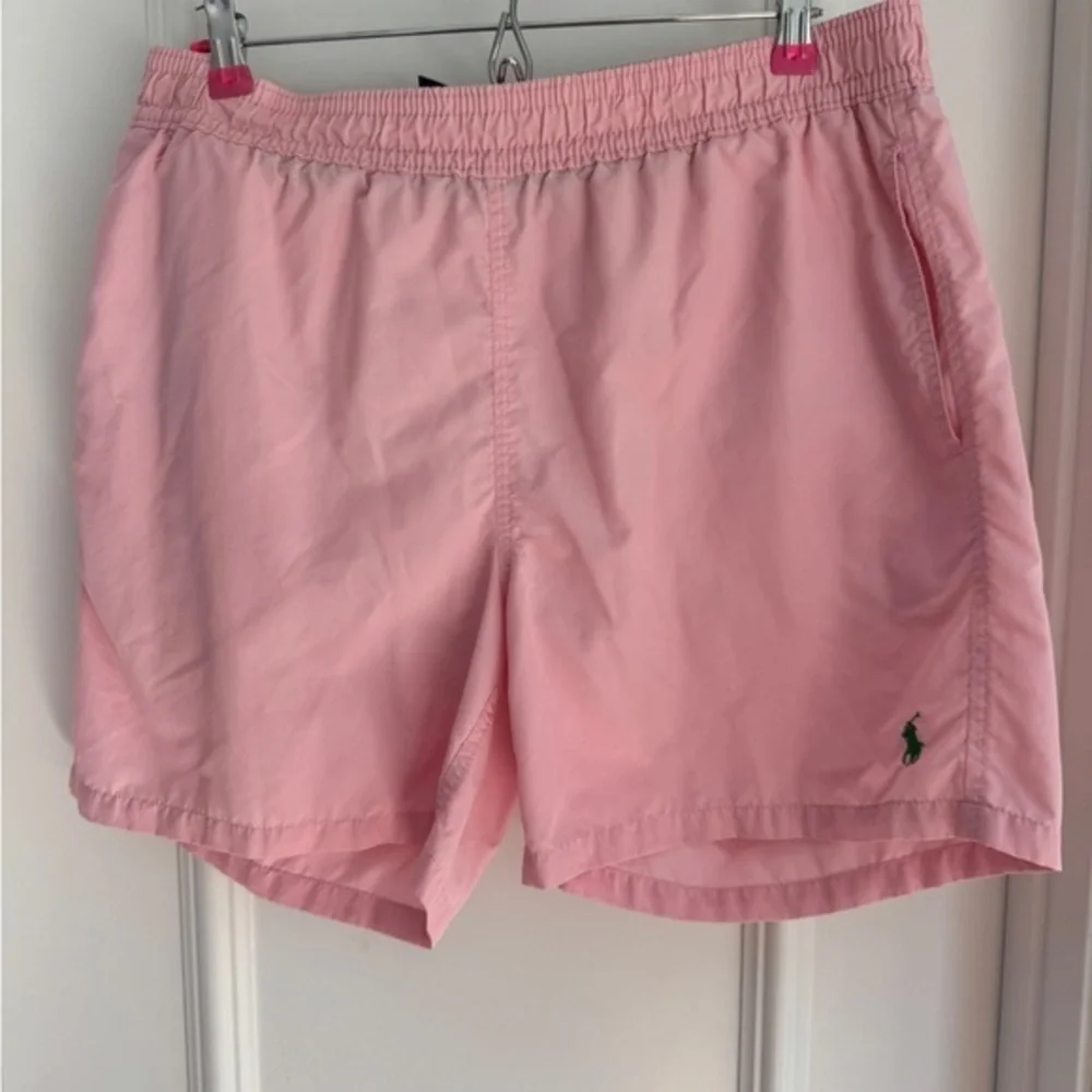 Vintage Ralph Lauren Polo Sport Swim Trunks Mens Large Shorts Pink Mesh